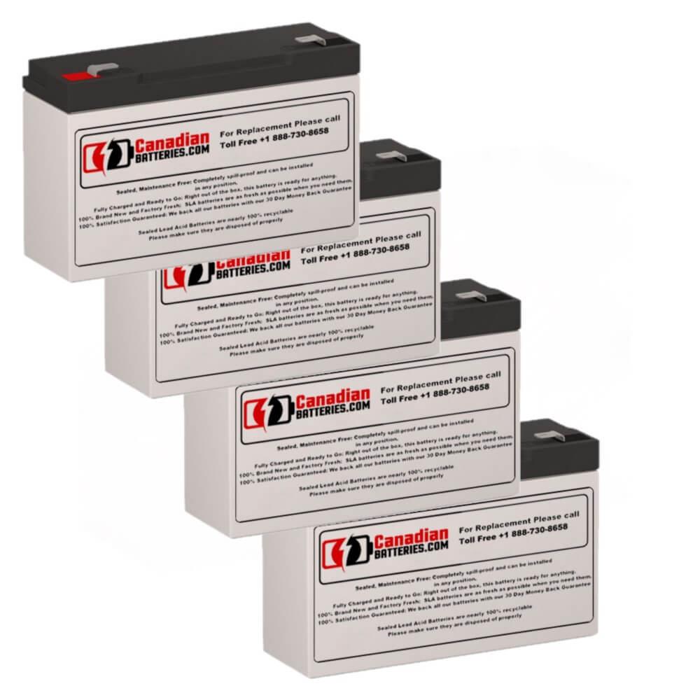 Batteries pour Minuteman Mm500 UPS, 4 x 6v, 12ah - 72wh Batteries UPS Gamme CB