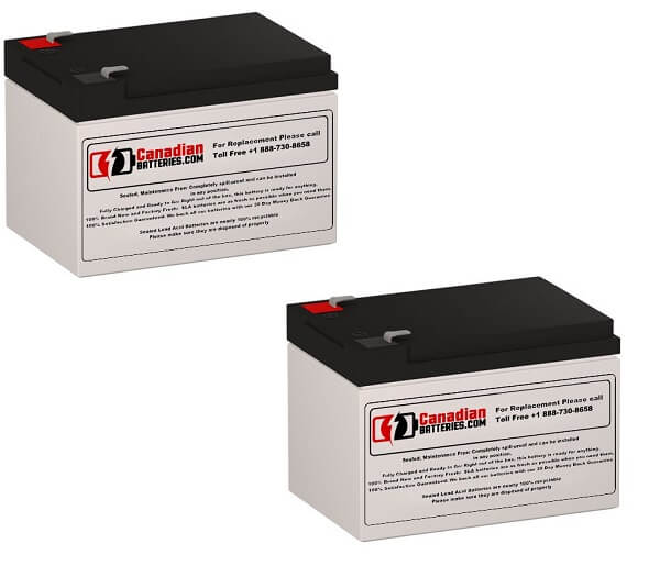 Batteries pour Minuteman Pro 1400 UPS, 2 X 12v, 12ah - 144wh Batteries UPS CB Range