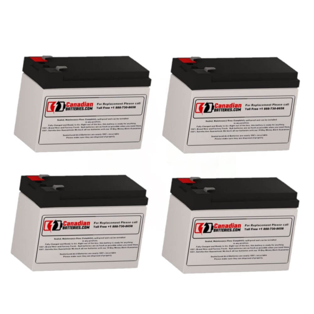 Batteries pour Minuteman Px 10/1.4r UPS, 4 x 12v, 7ah - 84wh Batteries UPS Gamme CB