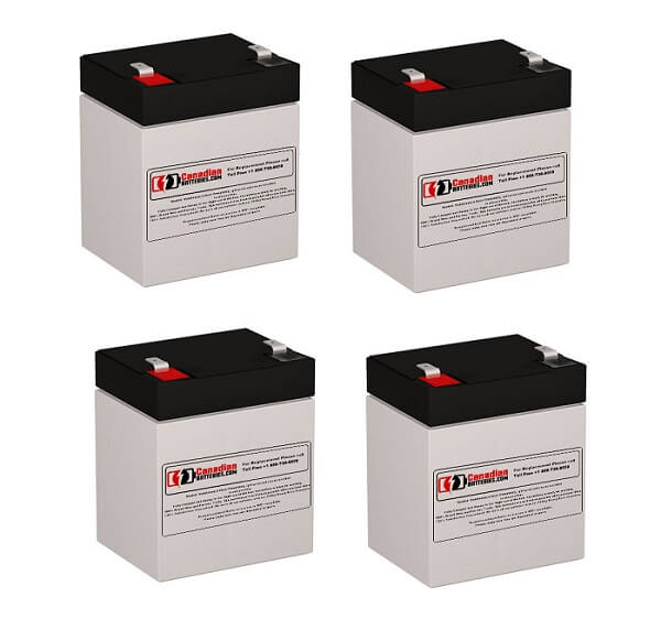 Batteries pour Oneac On700 UPS, 4 X 12v, 5ah - 60wh Batteries UPS Gamme CB