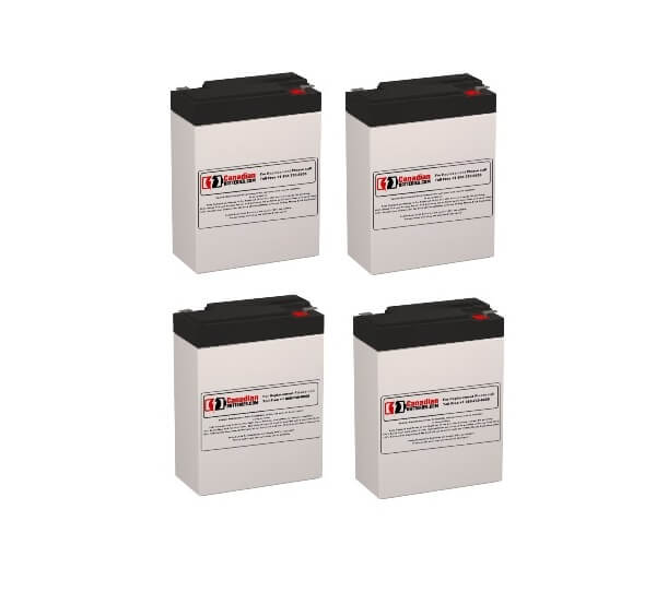 Batteries pour Powerware 103003269-6591 UPS, 4 X 6v, 9ah - 54wh Batteries UPS Gamme CB