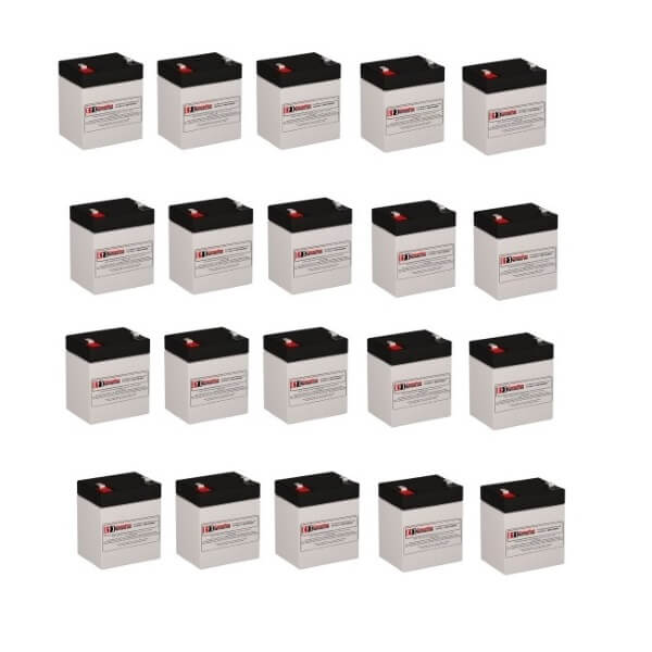 Batteries pour Powerware 5125-5000-6000 Kva UPS, 20 X 12v, 5ah - 60wh Batteries UPS Gamme CB