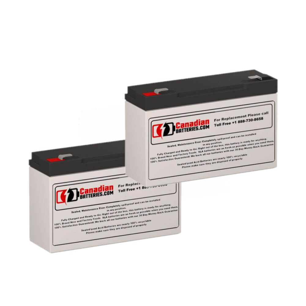 Batteries pour Powerware Pw3115-650va UPS, 2 x 6v, 12ah - 72wh Batteries UPS CB Range