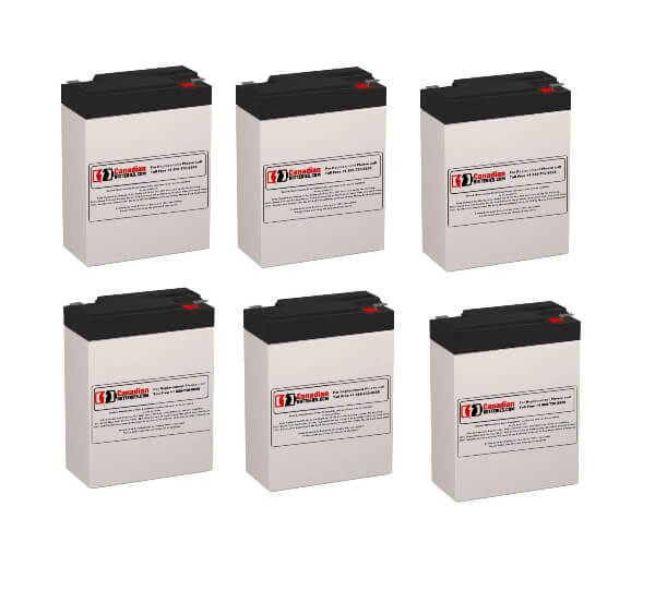 Batteries pour Powerware Pw5115-1500 Rm UPS, 6 x 6v, 9ah - 54wh Batteries UPS Gamme CB
