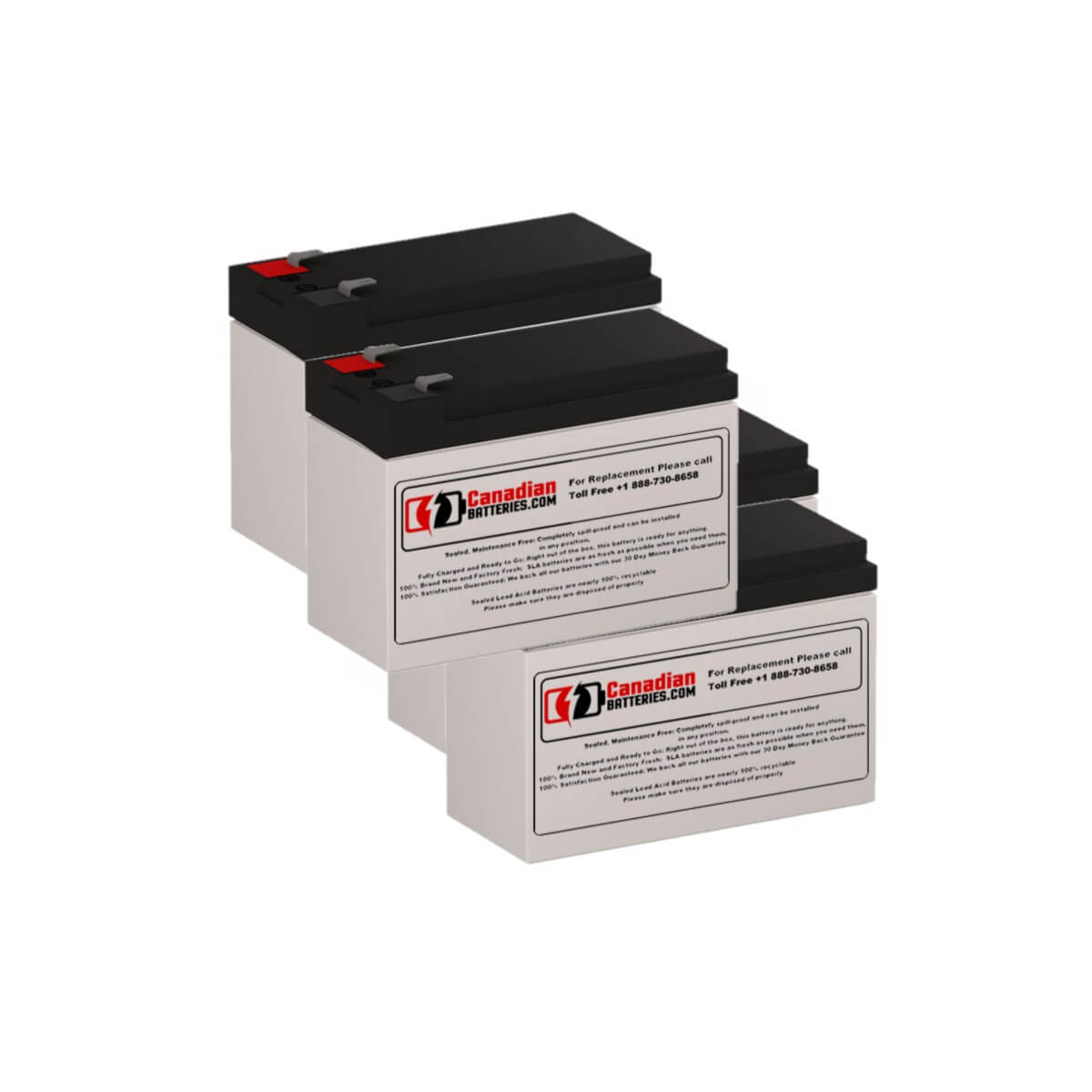 Batteries pour Powerware Pw9125 2000 UPS, 4 x 12v, 9ah - 108wh Batteries UPS Gamme CB