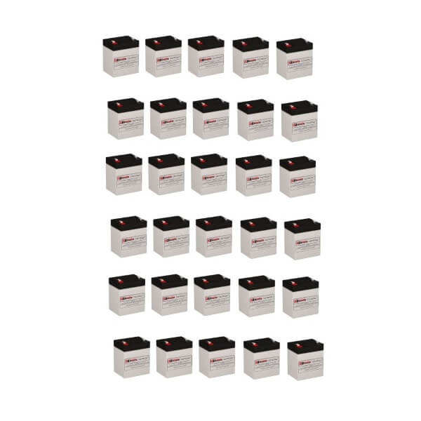 Batteries pour Powerware Pw9135n6000-ebm3u UPS, 30 X 12v, 5ah - 60wh Batteries UPS Gamme CB