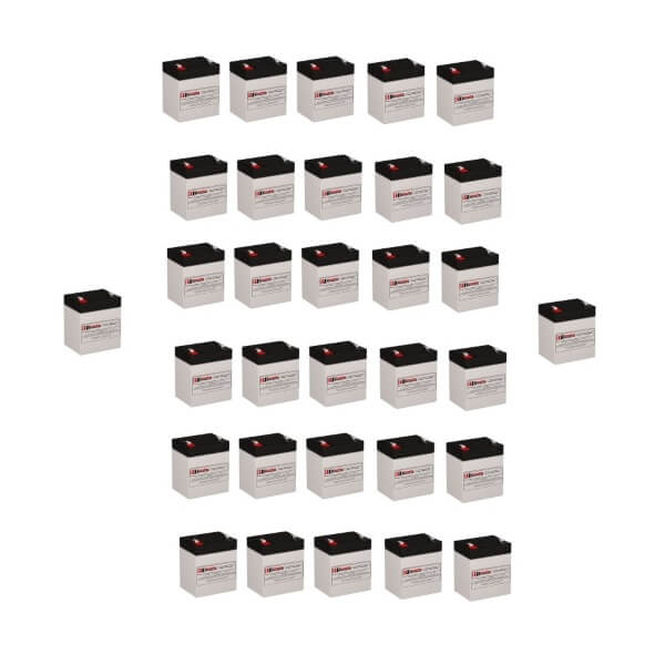 Batteries pour Powerware Pw9140 3u Ebm UPS, 32 x 12v, 5ah - 60wh Batteries UPS Gamme CB