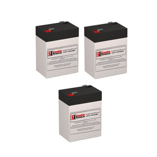 Tripp Lite BC400LAN UPS Battery Replacement 3 Pack 6V 4.5Ah AGM UPS Batteries CB Range