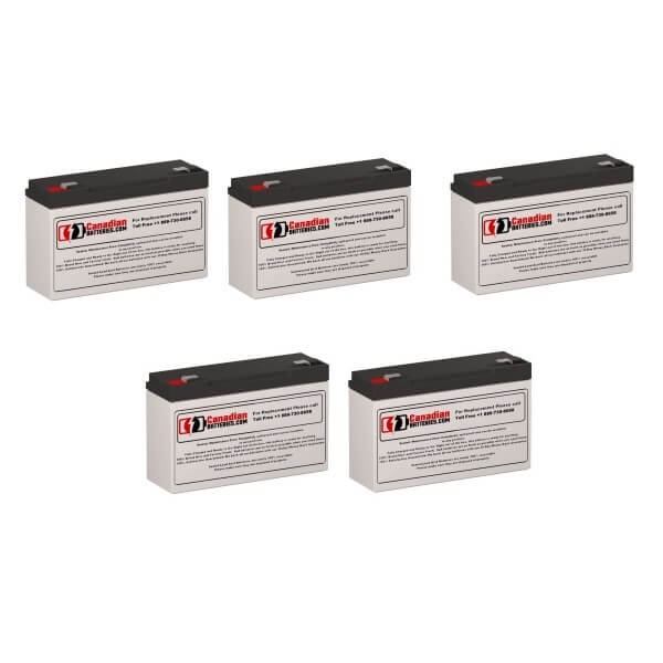 Batteries pour Tripp Lite Omnipro1400 V2 UPS, 5 x 6v, 12ah - 72wh Batteries UPS Gamme CB