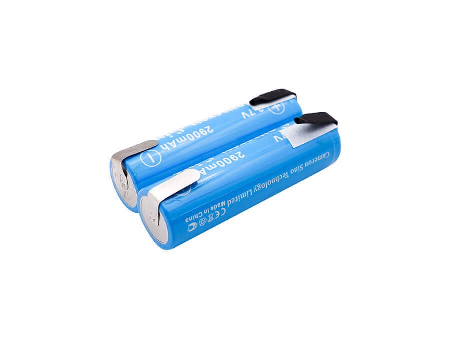 Battery For 18650 Lithium Ion, With Solder Tabs 3.7v, 2900mah - 10.73wh 18650 Cameron Sino Technology Limited