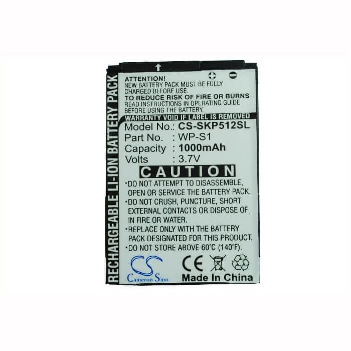 Battery For 3 Skype Phone Wp-s1 3.7v, 1000mah - 3.70wh VoIP Phone Cameron Sino Technology Limited (Suspended)
