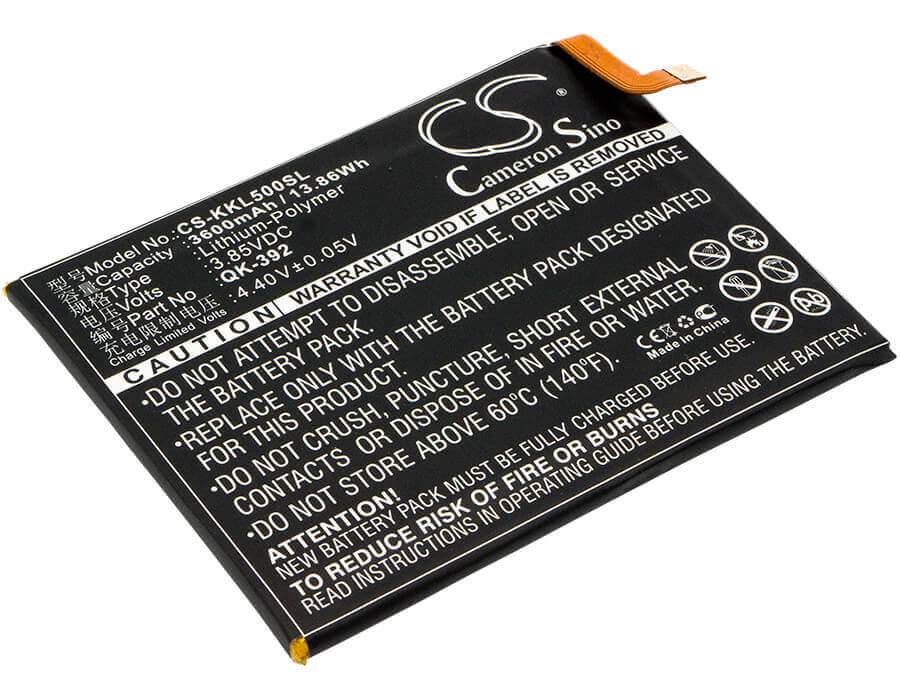 3,85V, Li-Polymer, 3600mAh, batterie de smartphone compatible avec Qihoo, 360, Qk-392, 1509-a00, Q5 Plus, 13,86Wh Mobile, Smartphone Cameron Sino Technology Limited (Smartphone)