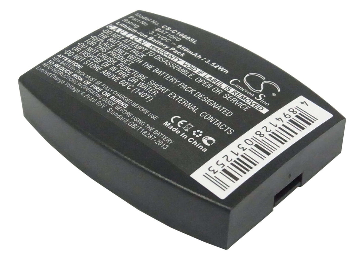 3.7V, Li-ion, 950mAh, Headset battery fits 3m, Bat1060, C1060, C1060 Wireless Intercom, 3.52Wh Wireless Headset Cameron Sino Technology Limited