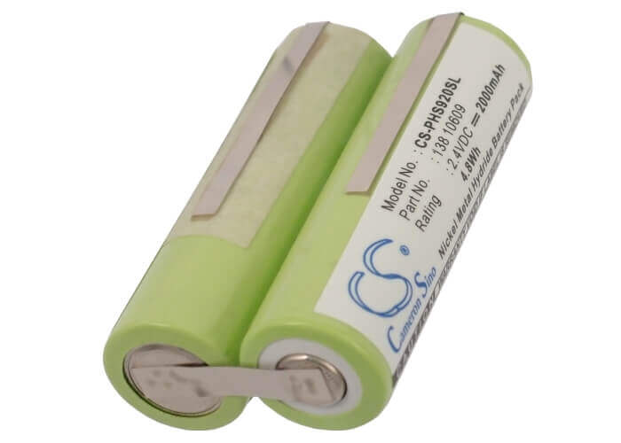 2.4V, Ni-MH, 2000mAh, Shaver battery fits Grundig, Panasonic, 3m, Norelco, Remington, Philips, 138 10609, Centrimed, Sarnes 9602 Surgical Clipper, 4.8Wh Shaver Cameron Sino Technology Limited
