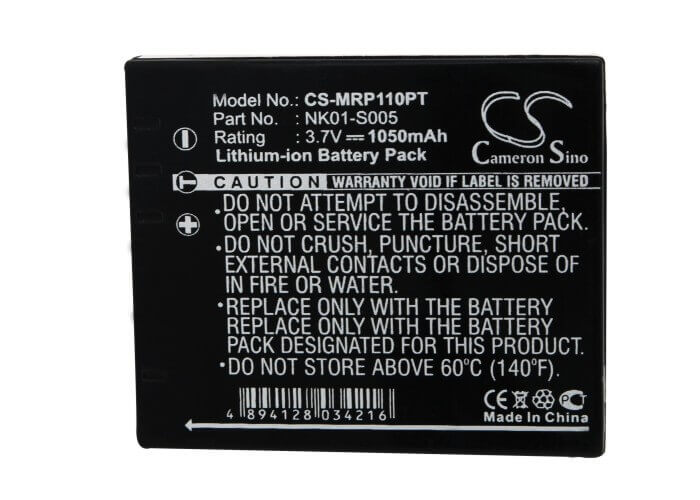 3.7V, Li-ion, 1050mAh, Projector battery fits Favi, 3m, Nk01-s005, Mpro 110 Micro Projector, 3.89Wh Projector Cameron Sino Technology Limited