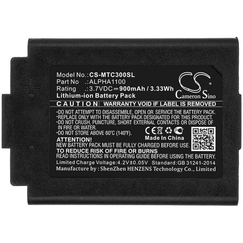Headset Battery For 3m, Tac300, Tac300-oth, Tac500 3.7v, 900mah - 3.33wh Wireless Headset Cameron Sino Technology Limited