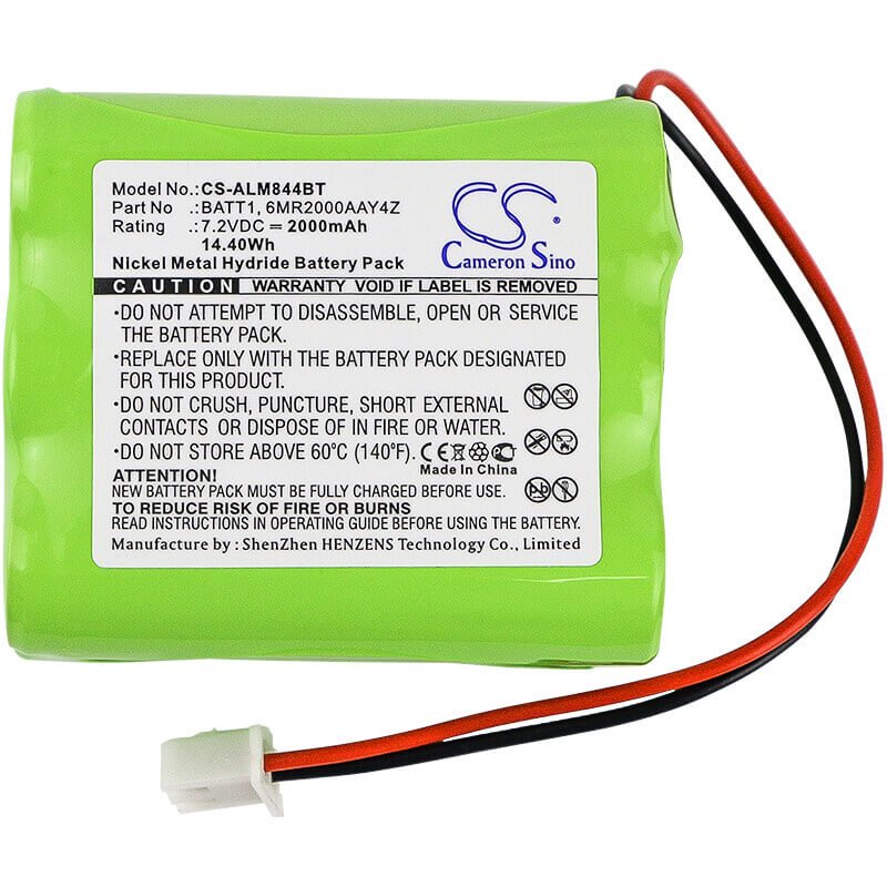 Alarm Battery For 6mr2000aay42, Go Control Panels 7.2v, 2000mah - 14.40wh Alarm System Cameron Sino Technology Limited