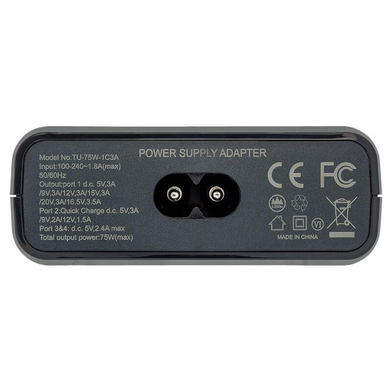 Battery For 75w 4 Port Usb-c Desktop Charging Station, Universal 100v-240v Ac Input, 130cm Euro Power Ac Cord, Pd Charger 60w: 5 PD Charger Cameron Sino Technology Limited