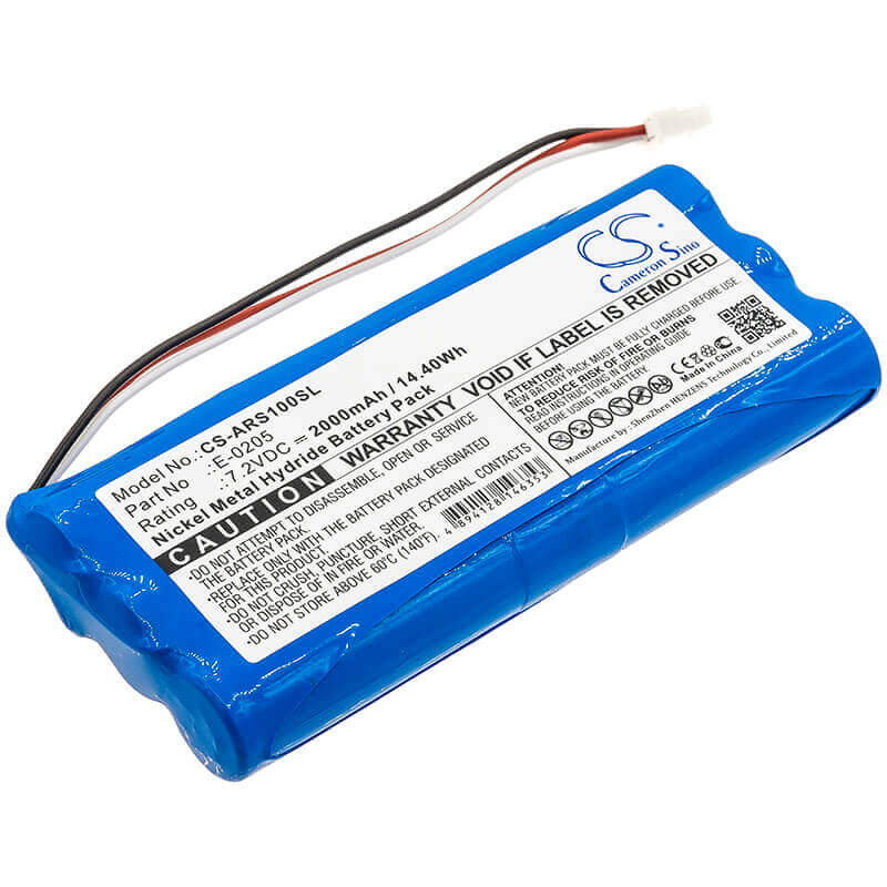 7,2V, Ni-MH, 2000mAh, Batterie d'équipement compatible avec Aaronia, E-0205, Spectran Handheld Spectrum Ana, Spectran Handheld Spectrum Ana, 14,4Wh Équipement, Enquête, Test Cameron Sino Technology Limited