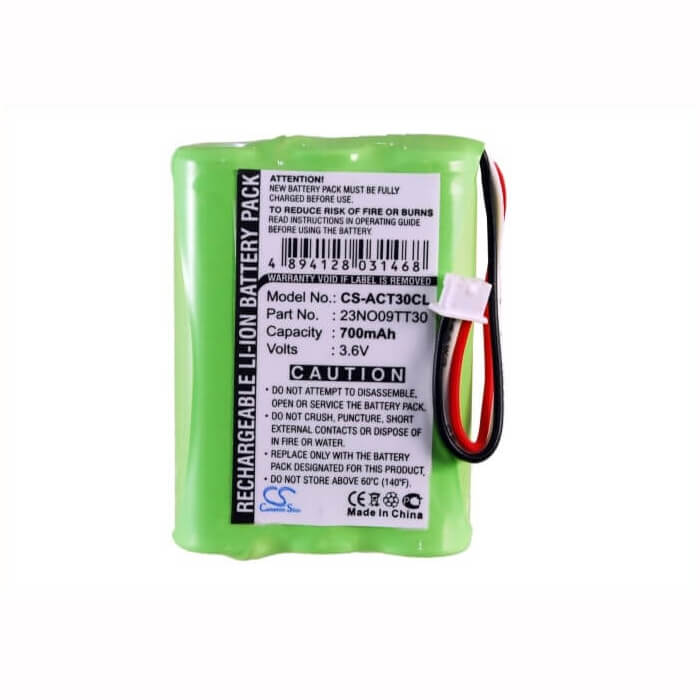 3.6V, Ni-MH, 700mAh, Cordless Phone battery fits Auerswald, Elmeg, Kirk, Tiptel, Agfeo, 84743411, Dect 30, Dect C45, 2.52Wh Cordless Phone Cameron Sino Technology Limited (Cordless Phone)