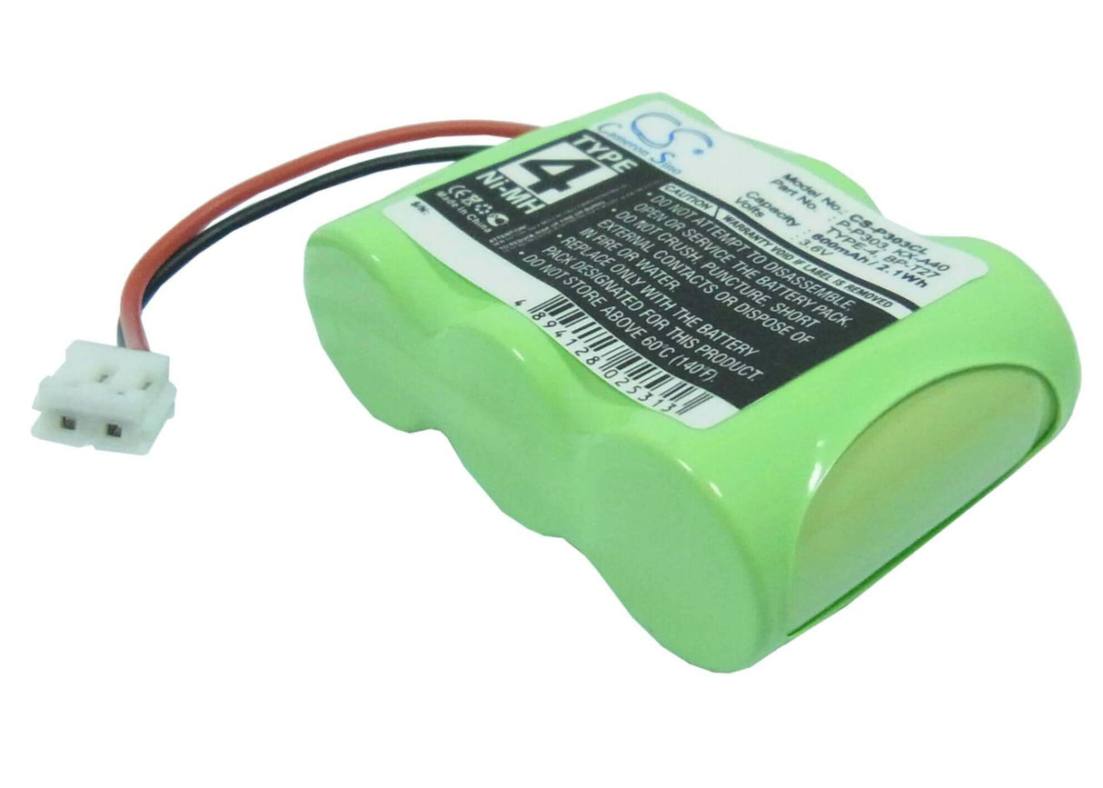 3.6V, Ni-MH, 600mAh, Cordless Phone battery fits V Tech, Sony, Ge, Sharp, Dse, Panasonic, 30aak3bmj, Maestro 4525, Maestro 4600, 2.16Wh Cordless Phone Cameron Sino Technology Limited (Cordless Phone)