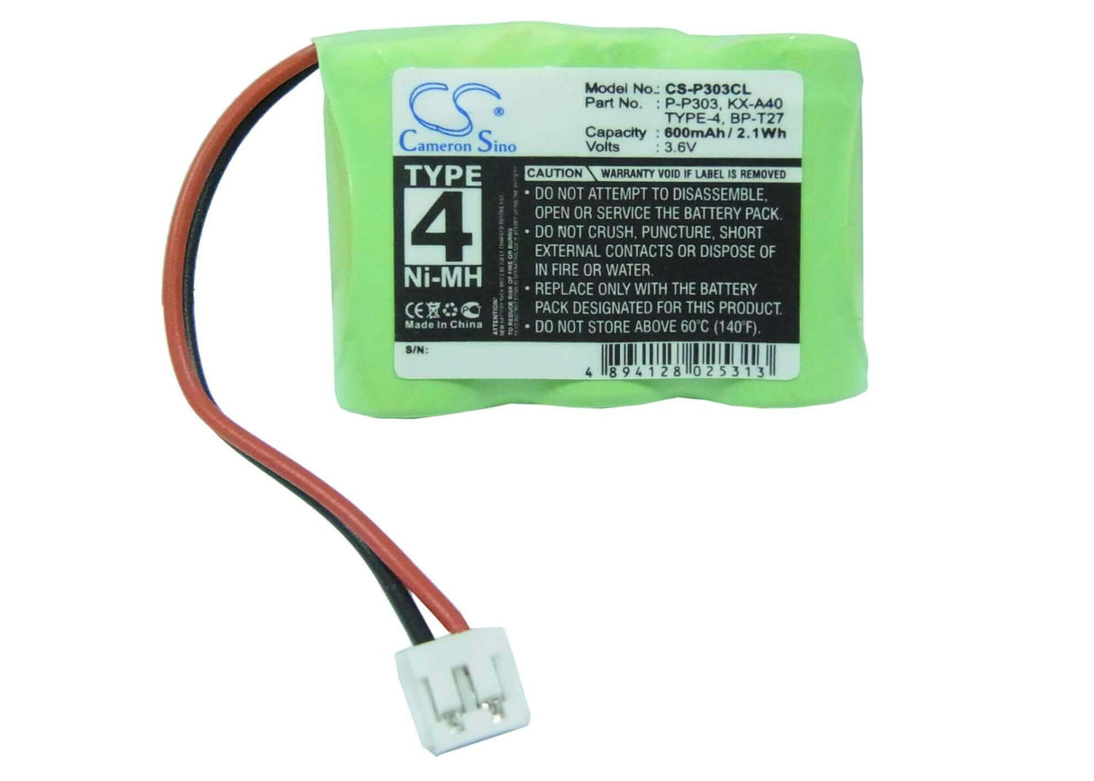 3.6V, Ni-MH, 600mAh, Cordless Phone battery fits V Tech, Sony, Ge, Sharp, Dse, Panasonic, 30aak3bmj, Maestro 4525, Maestro 4600, 2.16Wh Cordless Phone Cameron Sino Technology Limited (Cordless Phone)