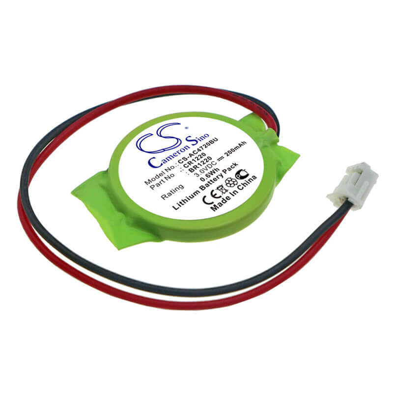 3.0V, Lithium, 200mAh, CMOS / BackUp battery fits Acer, Br1220, Aspire 4720, Aspire 4720z, 0.60Wh CMOS / BackUp Cameron Sino Technology Limited