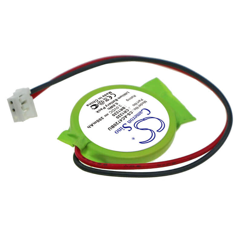 3.0V, Lithium, 200mAh, CMOS / BackUp battery fits Acer, Br1220, Aspire 4720, Aspire 4720z, 0.60Wh CMOS / BackUp Cameron Sino Technology Limited