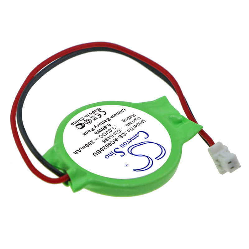 3.0V, Lithium, 200mAh, CMOS / BackUp battery fits Hp, Panasonic, Acer, 02k6486, mini 110, Mini 110 Mi Edition, 0.60Wh CMOS / BackUp Cameron Sino Technology Limited