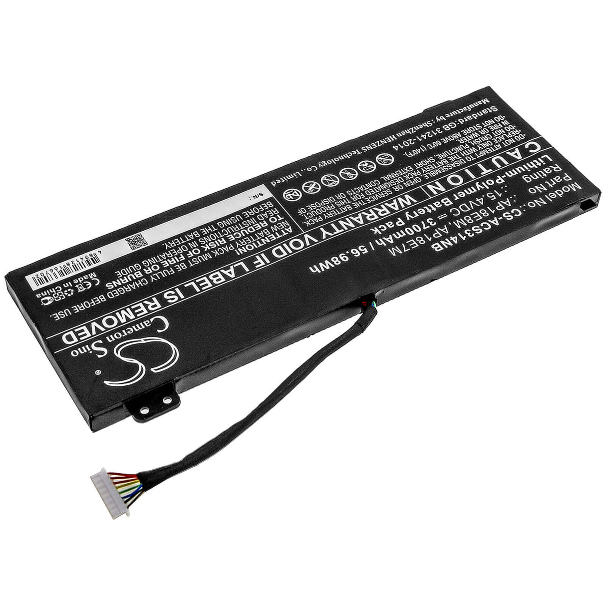 Battery For Acer, Aspire 7 715-74g-52mv, Aspire 7 A715-74, Aspire 7 A715-74g-52bp 15.4v, 3700mah - 56.98wh Notebook, Laptop Cameron Sino Technology Limited