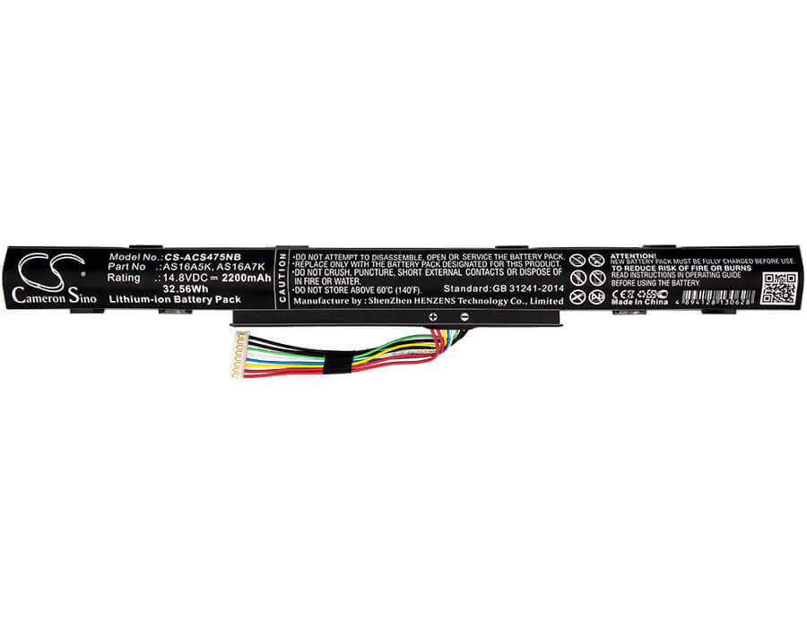 Notebook Battery For Acer, Aspire E5-475g, Aspire E5-523g, Aspire E5-553g 14.8v, 2200mah - 32.56wh Notebook, Laptop Cameron Sino Technology Limited