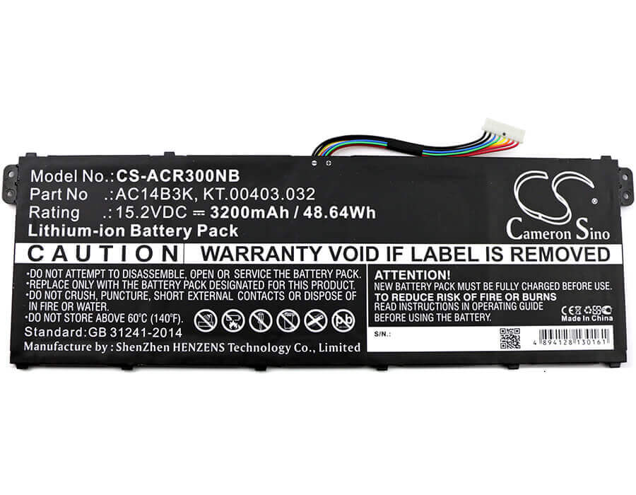Battery For Acer, Aspire Es15, Aspire Es1-572 15.2v, 3200mah - 48.64wh Notebook, Laptop Cameron Sino Technology Limited