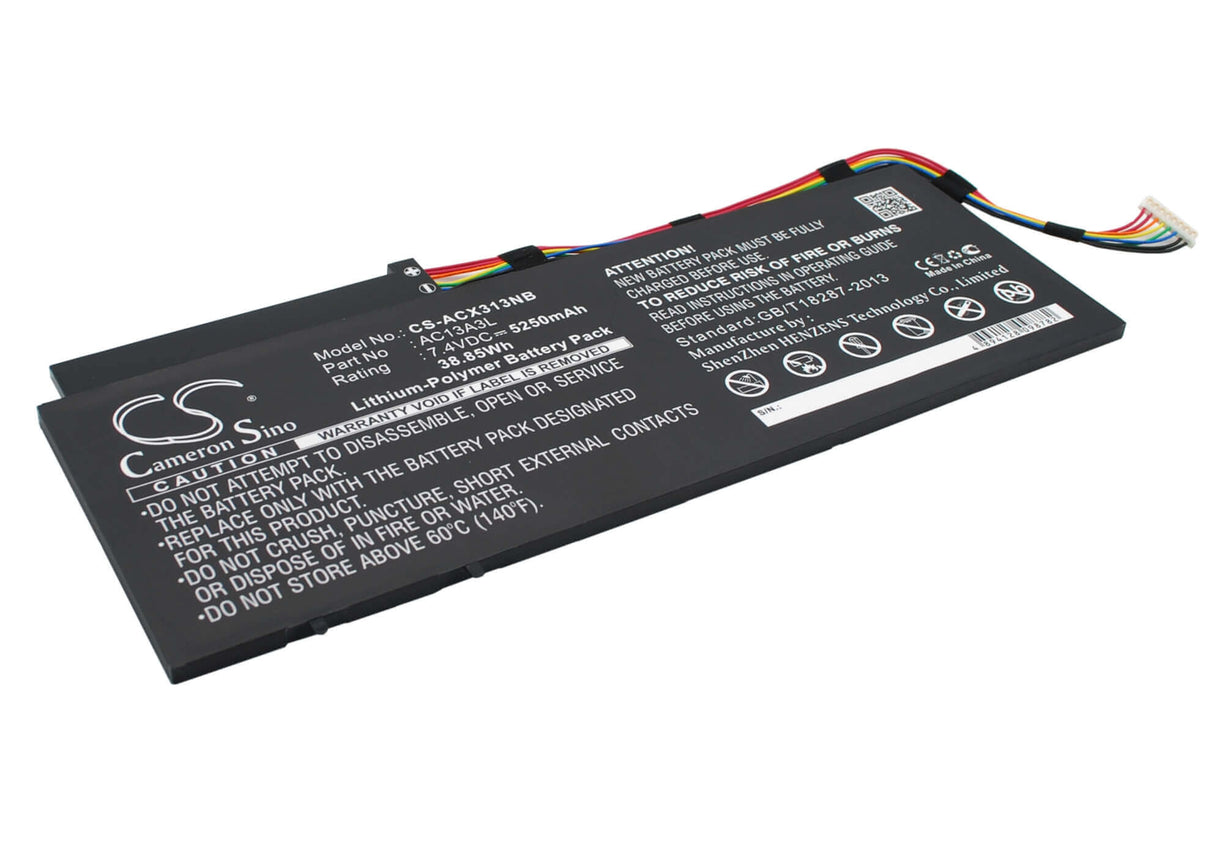 Battery For Acer Aspire P3-171, Aspire P3-171-6820, Aspire P3-171-3322y2g06as 7.4v, 5250mah - 38.85wh Notebook, Laptop Cameron Sino Technology Limited