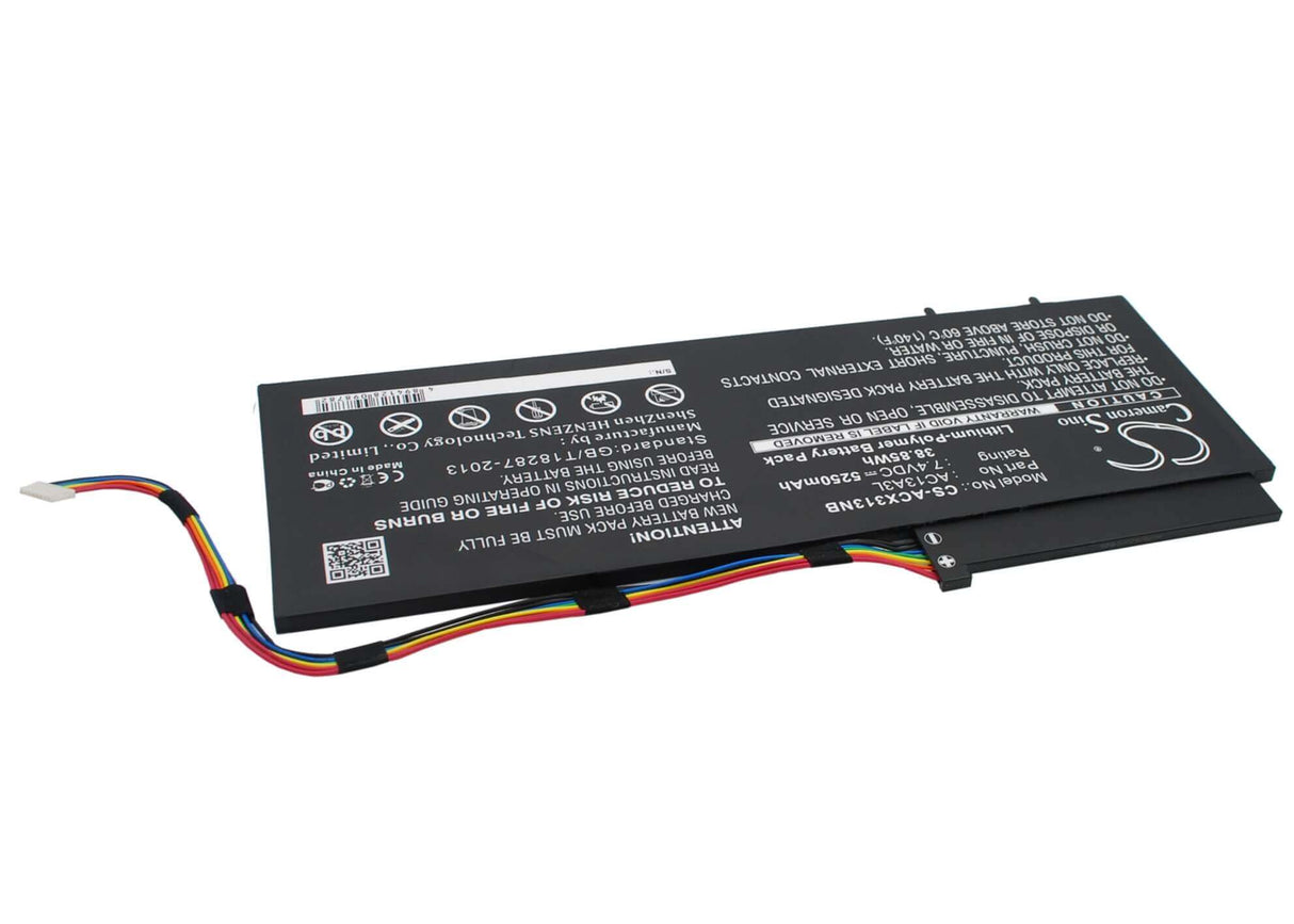 Battery For Acer Aspire P3-171, Aspire P3-171-6820, Aspire P3-171-3322y2g06as 7.4v, 5250mah - 38.85wh Notebook, Laptop Cameron Sino Technology Limited