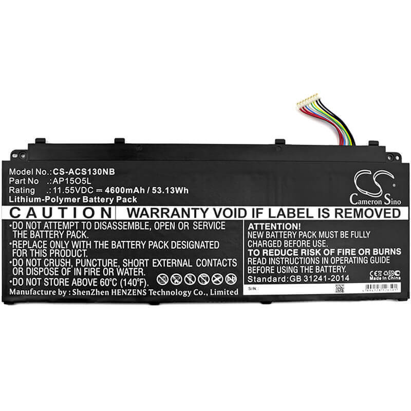 Notebook Battery For Acer, Aspire S 13, Aspire S 13 S5-371-52jr, Aspire S 13 S5-371t-58cc 11.55v, 4600mah - 53.13wh Notebook, Laptop Cameron Sino Technology Limited
