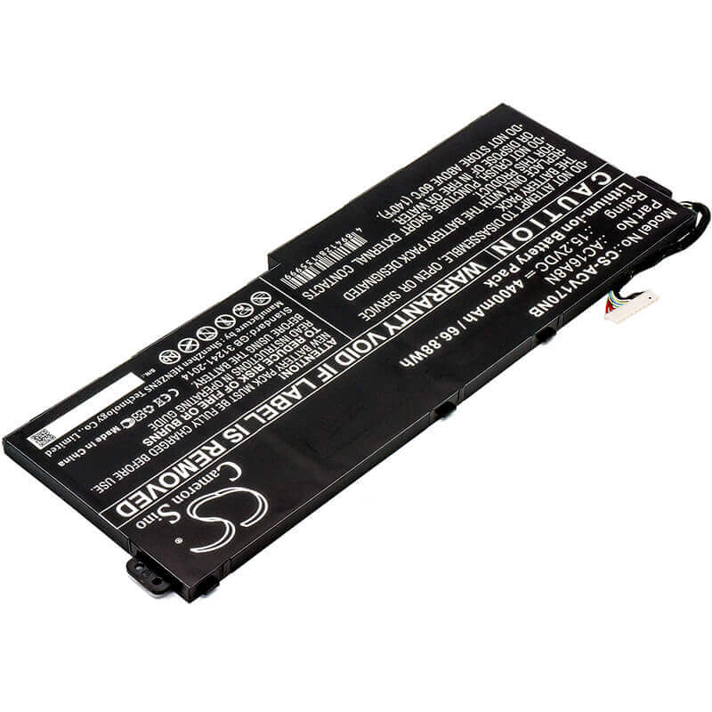 Batterie pour Acer Aspire V17 Nitro, Vn7-793g, Ac16a8n 15.2v, 4400mah - 66.88wh Notebook, Laptop Cameron Sino Technology Limited