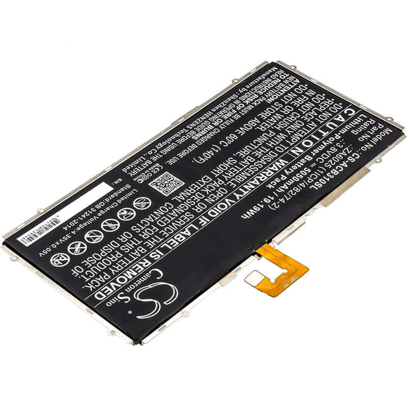 Battery For Acer, B3-a10-k154, B3-a10-k3bf' Iconia One 10 B3-a10 3.8v, 5050mah - 19.19wh Batteries for Electronics Cameron Sino Technology Limited (Suspended)