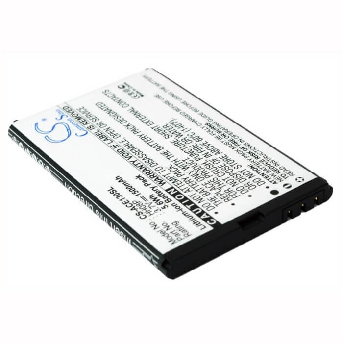 3.7V, Li-ion, 1500mAh, SmartPhone battery fits Acer, Bt.0010s.002, Betouch E130, Betouch E130 B, 5.55Wh Mobile, SmartPhone Cameron Sino Technology Limited (Suspended)