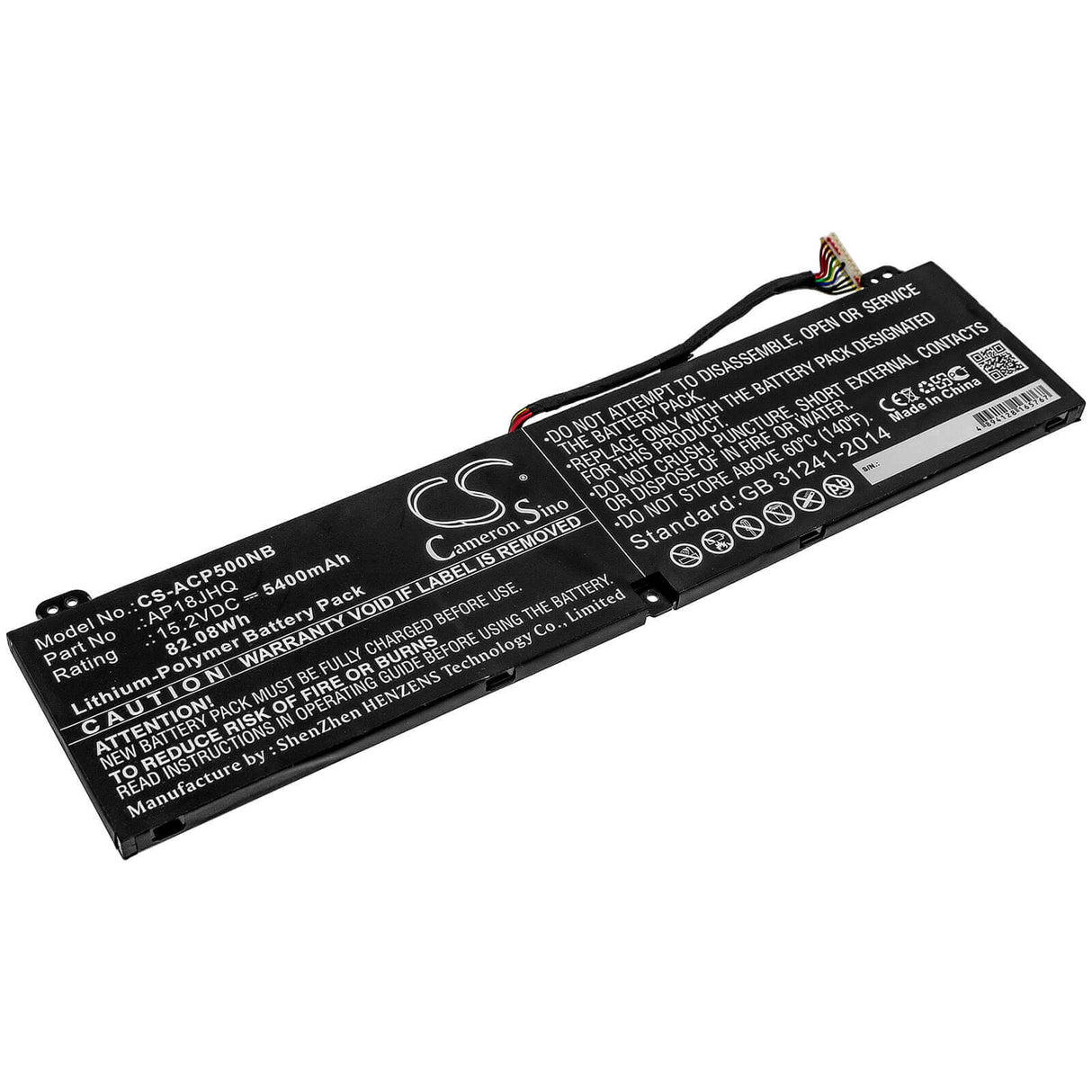 Battery For Acer, Conceptd 7 Cn715-71, Conceptd 7 Cn715-71-708a 15.2v, 5400mah - 82.08wh Notebook, Laptop Cameron Sino Technology Limited
