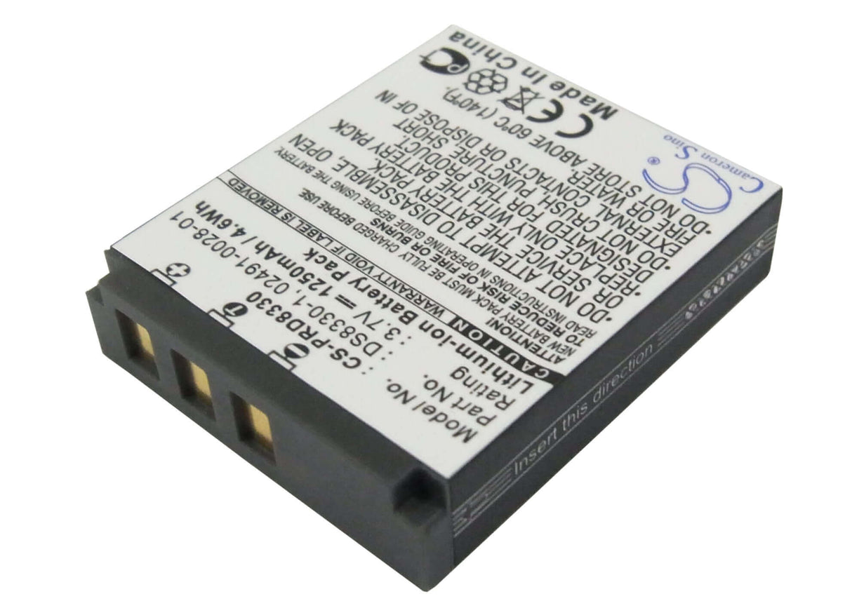 Camera Battery For Acer Cp-8531, Cr-8530 3.7v, 1250mah - 4.63wh Camera Cameron Sino Technology Limited (Camera)