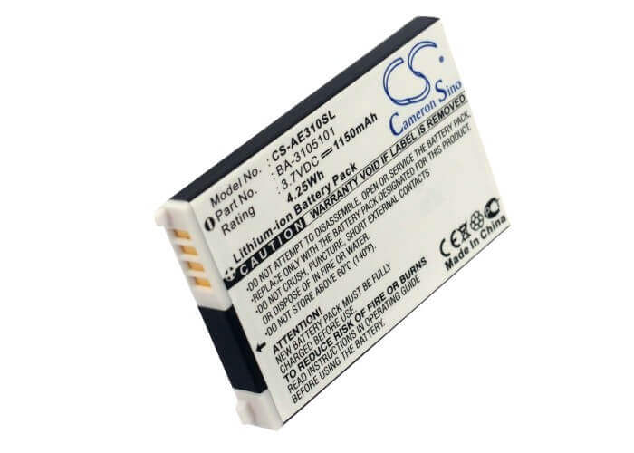 3,7V, Li-ion, 1150mAh, batterie GPS compatible avec Acer, Ba-3105101, E300, E305, 4,26Wh GPS, Navigator Cameron Sino Technology Limited (Suspendu)