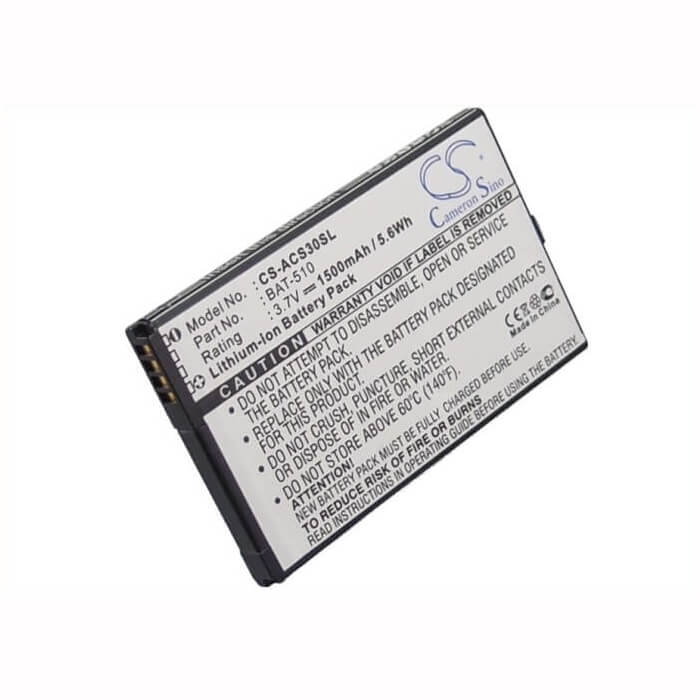 3.7V, Li-ion, 1500mAh, SmartPhone battery fits Acer, Bat-510, Iconia Smart, S300, 5.55Wh Mobile, SmartPhone Cameron Sino Technology Limited (Smartphone)