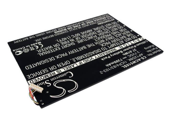 3.7V, Li-Polymer, 7300mAh, Tablet battery fits Acer, 1icp4/83/103-2, Aspire P3-171-3322y2g06as, Aspire P3-1715333y2g12as, 27.01Wh Tablet Cameron Sino Technology Limited