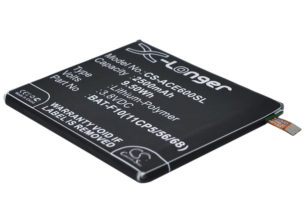 3.8V, Li-Polymer, 2500mAh, SmartPhone battery fits Acer, Bat-f10(11cp5/56/68), Liquid E600, 9.5Wh Mobile, SmartPhone Cameron Sino Technology Limited (Smartphone)
