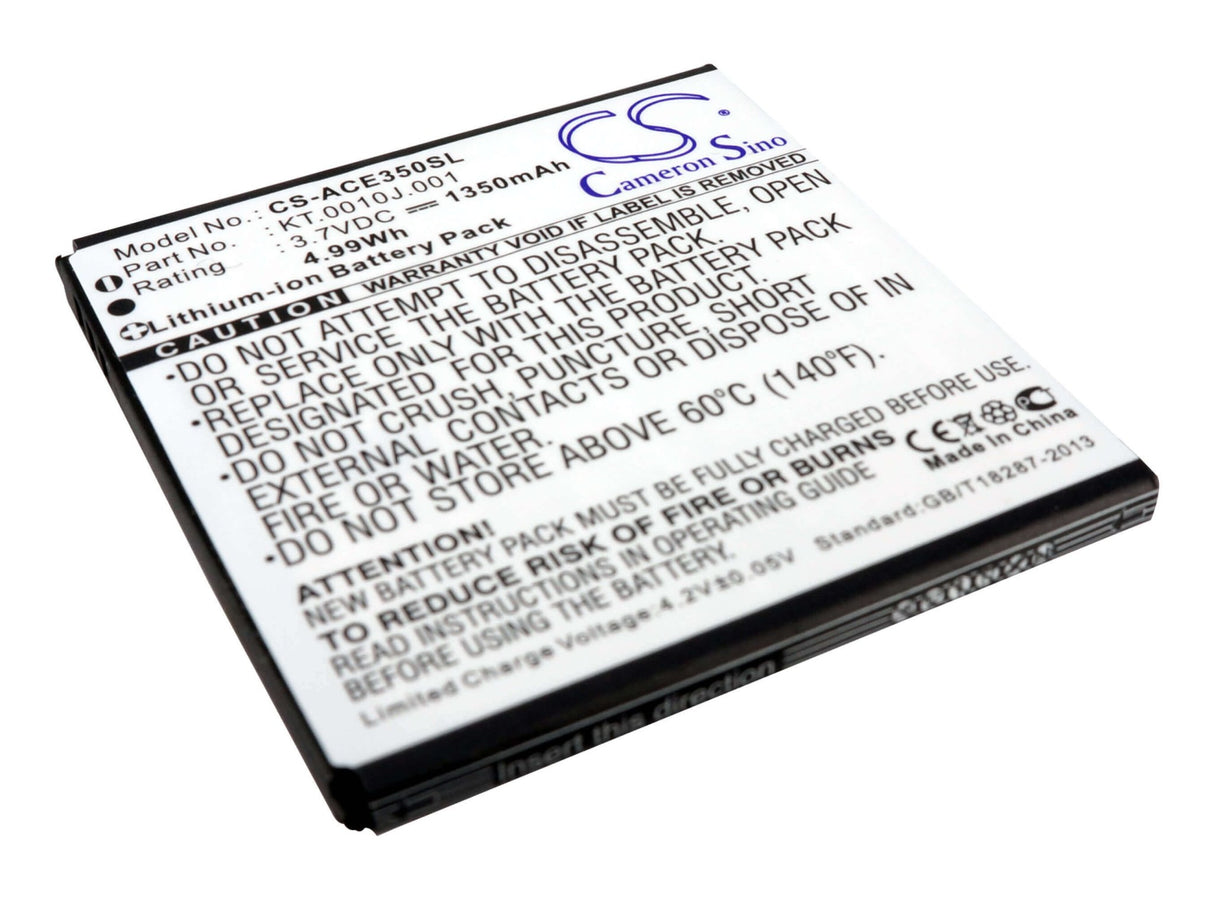 3.7V, Li-ion, 1350mAh, SmartPhone battery fits Acer, Ae415550 1s1p, Ak330, Ak330s, 5Wh Mobile, SmartPhone Cameron Sino Technology Limited (Smartphone)