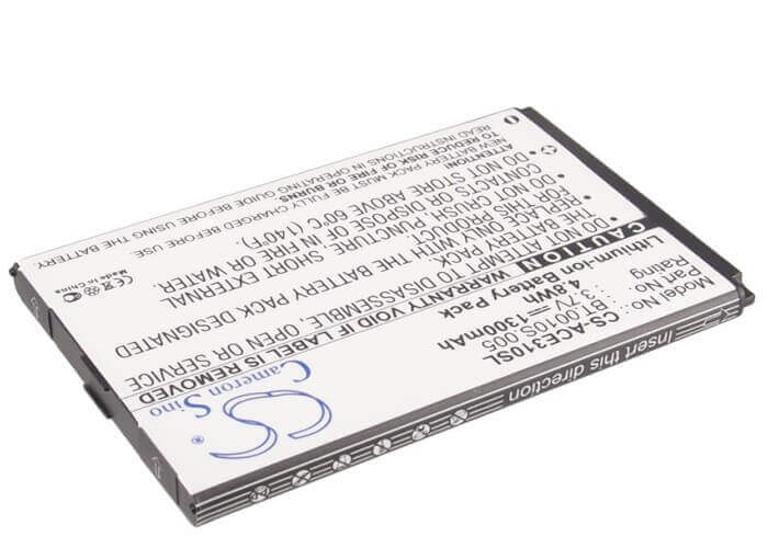 3.7V, Li-ion, 1300mAh, SmartPhone battery fits Acer, Bat-310 (11cps/42/61), Betouch E210, C6, 4.81Wh Mobile, SmartPhone Cameron Sino Technology Limited (Smartphone)