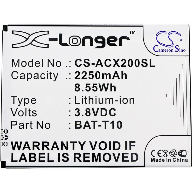 Battery For Acer, Liquid X2, Liquid X2 Lte, 1icp4/68/88 3.8v, 2250mah - 8.55wh Batteries for Electronics Cameron Sino Technology Limited (Suspended)