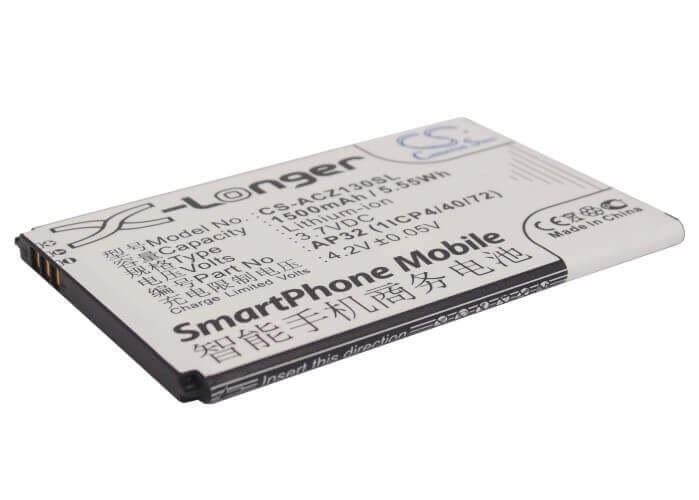 3.7V, Li-ion, 1500mAh, SmartPhone battery fits Acer, Ap32 (1icp4/40/72), Liquid Z130 Duo, Liquid Z3, 5.55Wh Mobile, SmartPhone Cameron Sino Technology Limited (Smartphone)