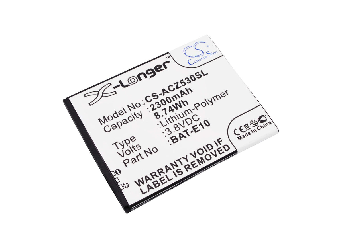 3.8V, Li-Polymer, 2300mAh, SmartPhone battery fits Acer, Bat-e10, Liquid Z530, Liquid Z530s, 8.74Wh Mobile, SmartPhone Cameron Sino Technology Limited (Smartphone)