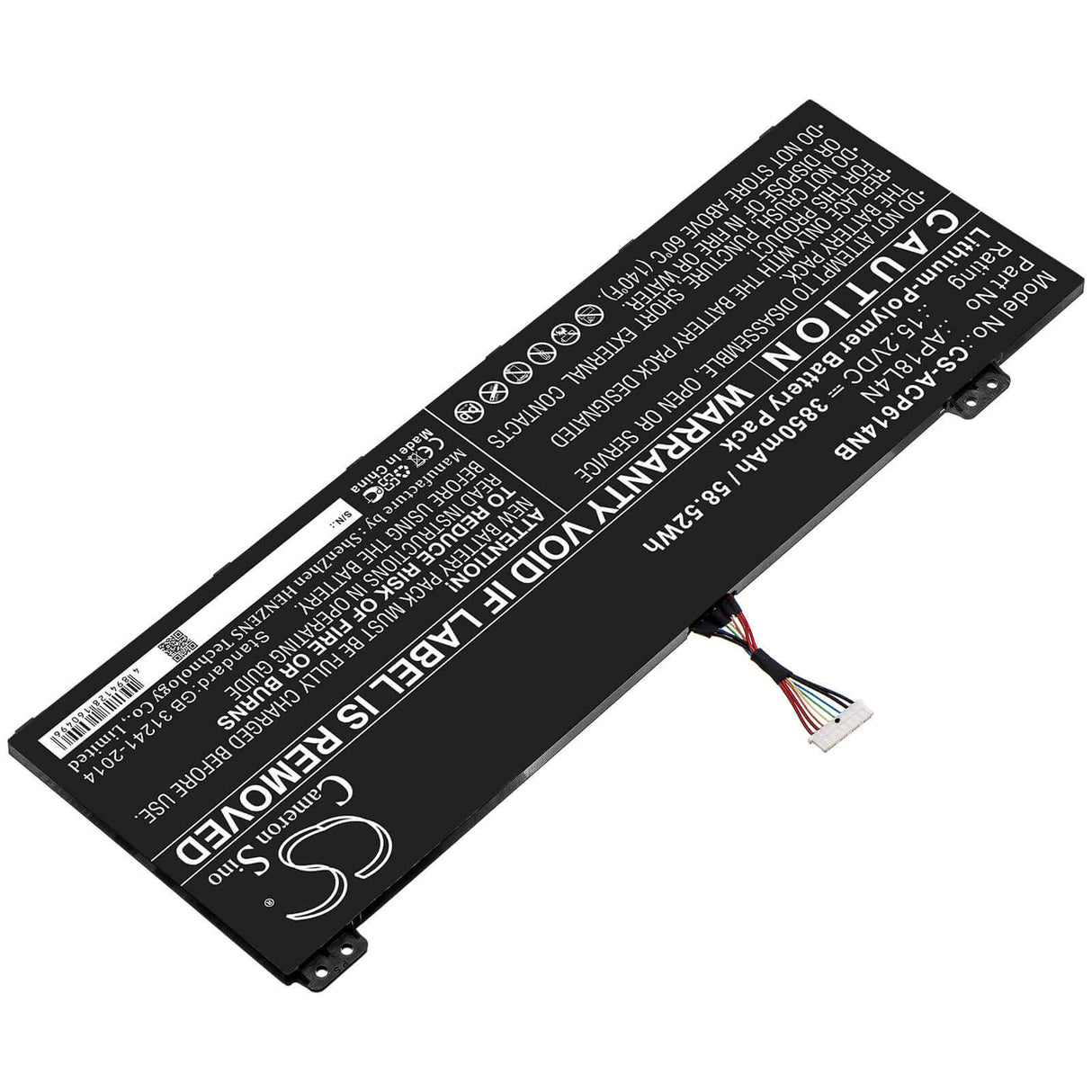 Battery For Acer, Nx.vl2cn.001, Nx.vl2cn.002, Tmp614-51-50aa 15.2v, 3850mah - 58.52wh Batteries for Electronics Cameron Sino Technology Limited (Suspended)